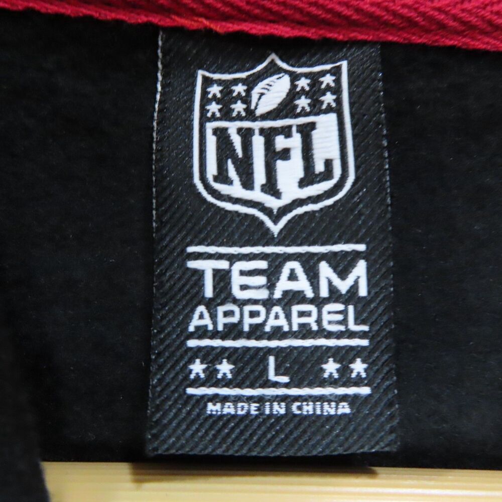 Team Apparel Sweatshirt Large Black NFL Tampa Bay Buccaneers Hoodie Pullover NEW - Picture 6 of 9